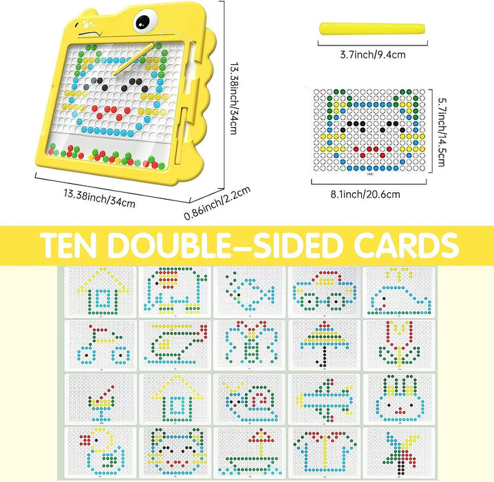 Magnetic Drawing Board For Kids Doodle Dot Art Educational Preschool Toys