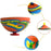 Children Toys Camouflage Bounce Rubber Popping Bowls Novelty Elastic Hip Hop Jumps Fidget Toys Outdoor Funny Sports Gifts For Kids