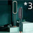 New 2 In 1 Hair Straightener Hot Comb Negative Ion Curling Tong Dual-purpose Electric Hair Brush