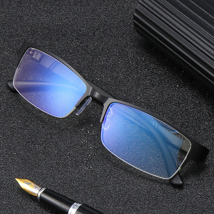 Myopia glasses man